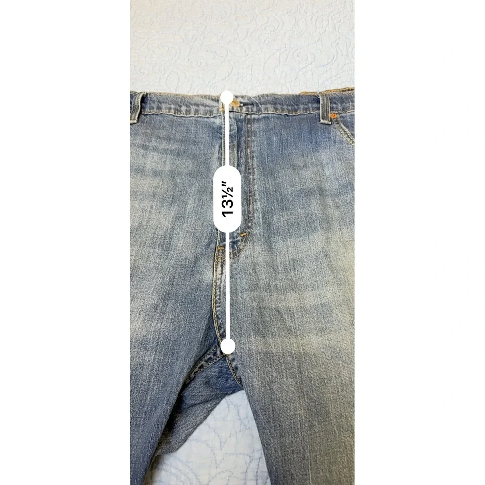 Levis 569 Loose Straight Fit Jeans Mens 42x30 Blue Denim Medium Wash 00569-0386